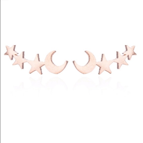 NEW!💙💎ROSE!💗💛GOLDEN!⭐️STARS!🌙MOON! STUDS!💎💙 - Picture 7 of 8